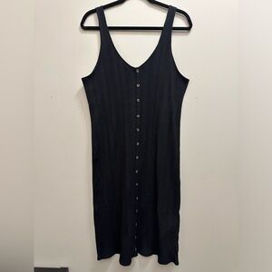 AE Button Front Midi Dress